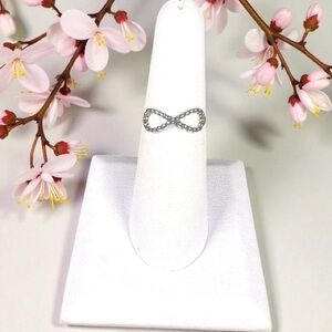 Infinity Ring 925 Sterling Silver Dainty Silver Band